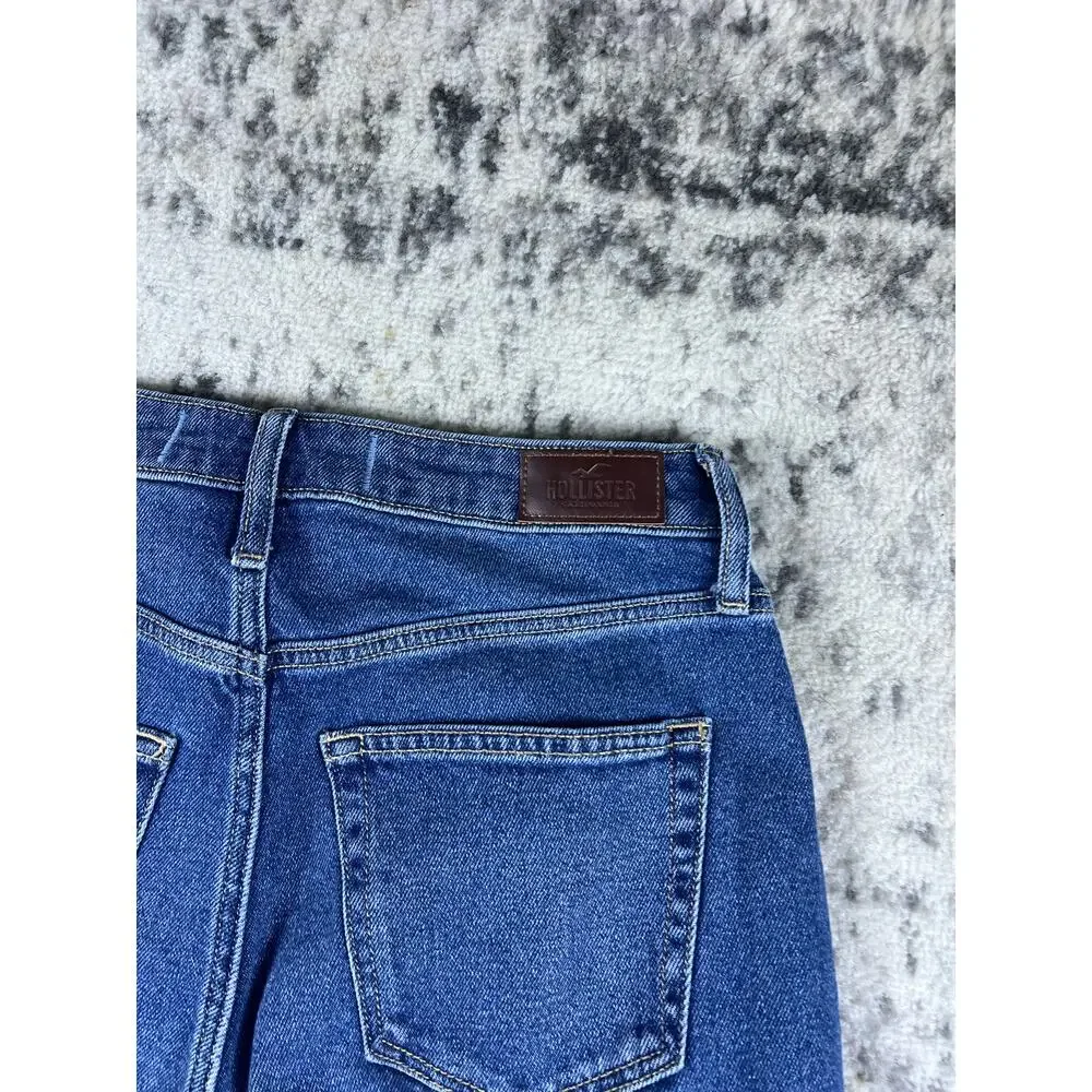 Hollister Jeans Womens 5R/27x27 Blue Curvy Ultra High Rise Vintage Straight Leg